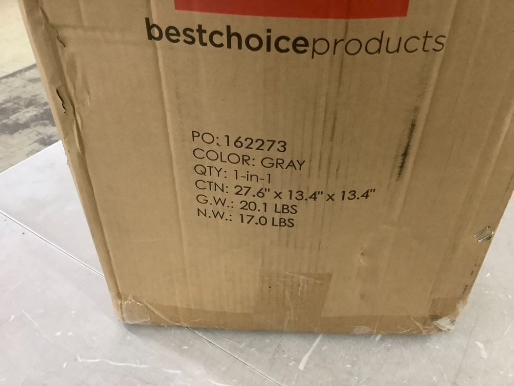 Full Folding Portable Gray Mattress Topper w/ Plush Foam - 4in - Image 3 - Lot 597