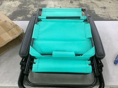 Folding Zero Gravity Recliner Patio Lounge Chair w/ Canopy, Side Tray - Lot 599