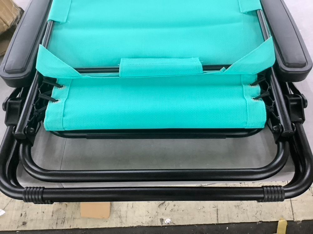 Folding Zero Gravity Recliner Patio Lounge Chair w/ Canopy, Side Tray - Image 3 - Lot 599