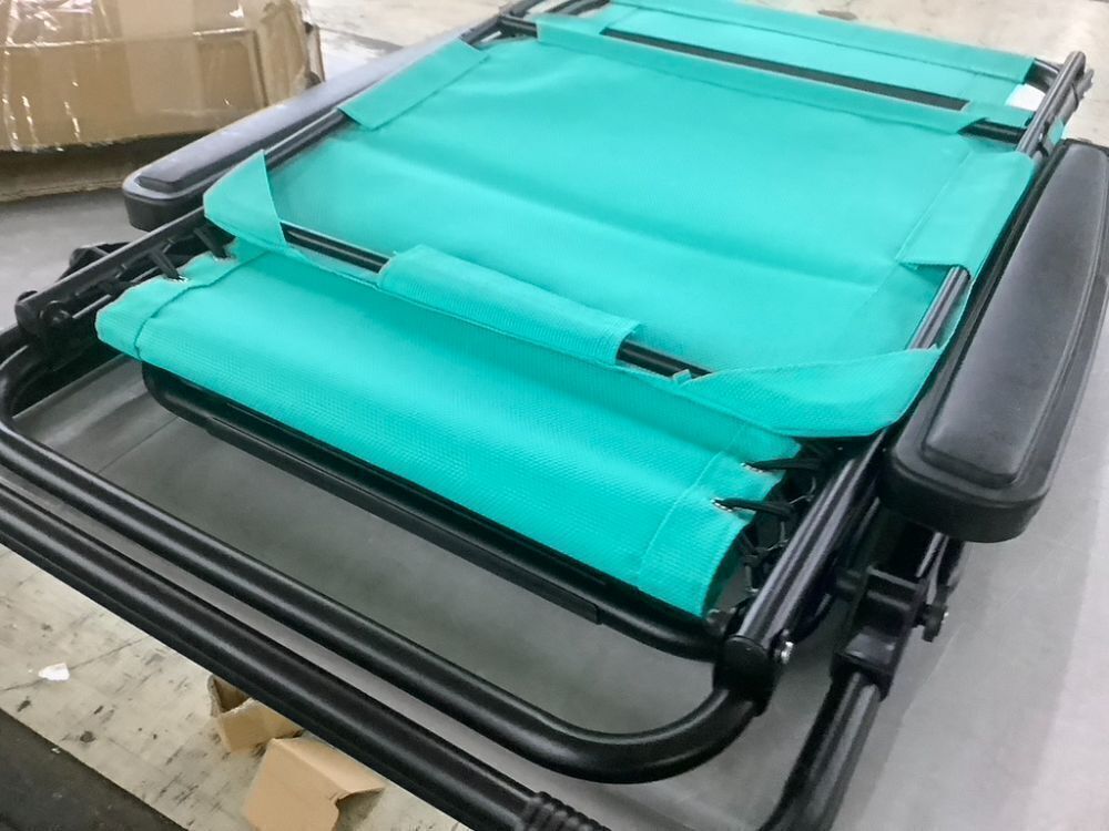 Folding Zero Gravity Recliner Patio Lounge Chair w/ Canopy, Side Tray - Image 5 - Lot 599