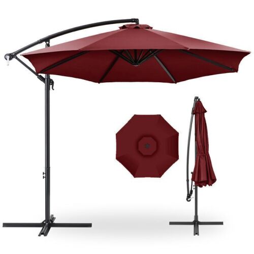 Offset Hanging Patio Umbrella - 10ft - Lot 581