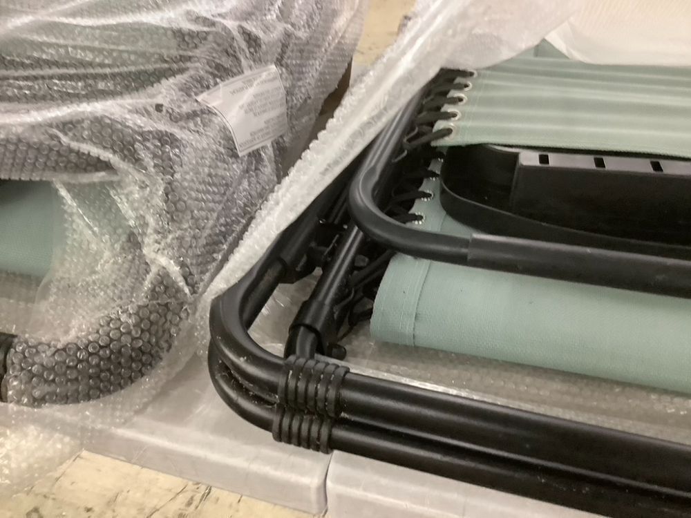 Set of 2 Adjustable Zero Gravity Patio Chair Recliners w/ Cup Holders - Image 5 - Lot 586