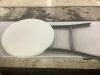 Bar Height Folding Table Indoor Outdoor Accessory w/ Thick Table Top - 32in - Thumbnail 2