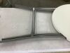 Bar Height Folding Table Indoor Outdoor Accessory w/ Thick Table Top - 32in - Thumbnail 4