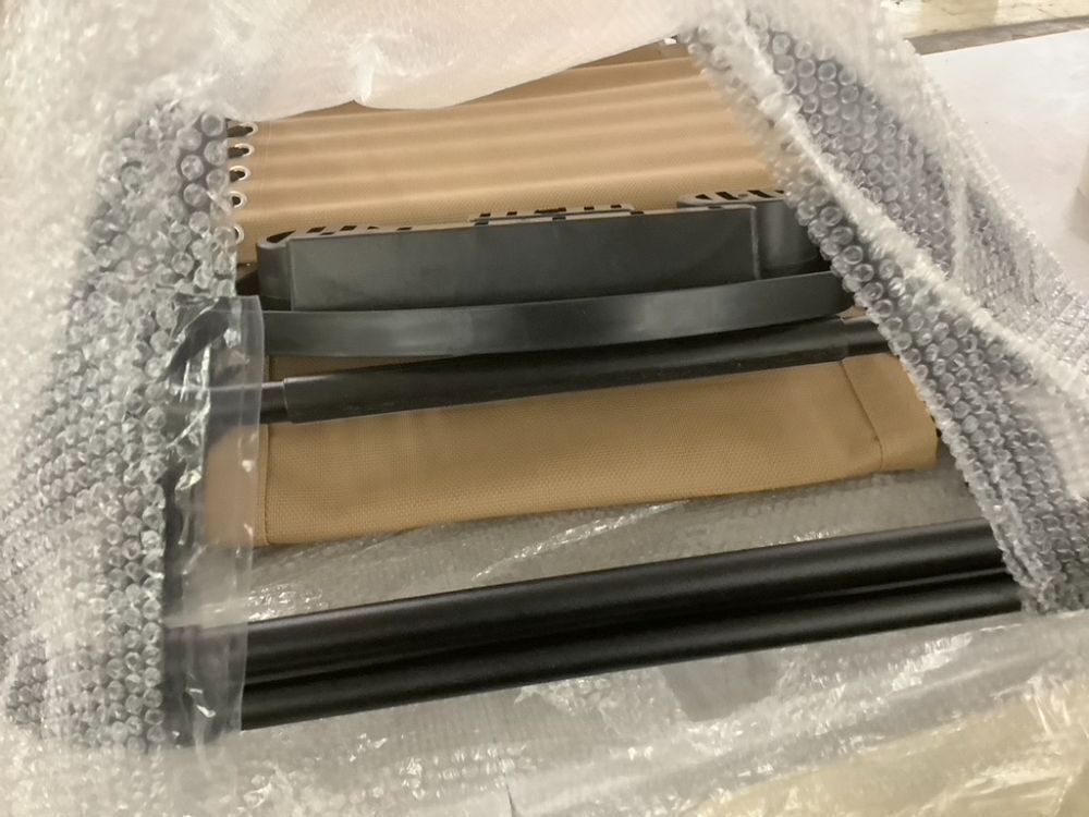 Folding Zero Gravity Recliner Patio Lounge Chair w/ Canopy, Side Tray - Image 3 - Lot 589