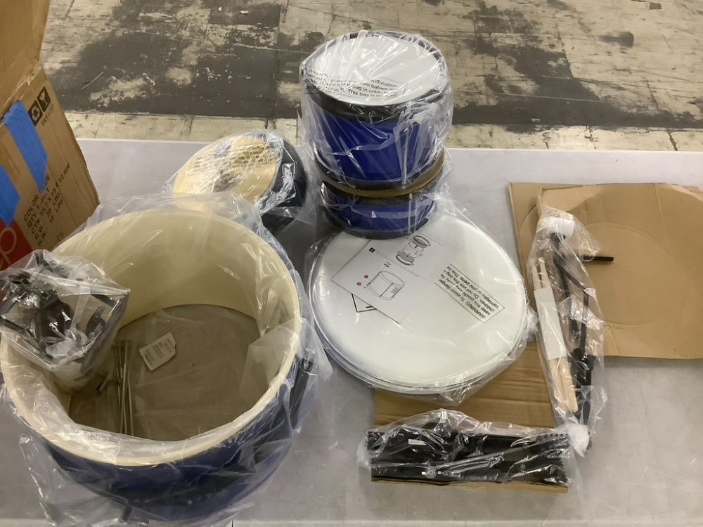 Kids Beginner 3-Piece Drum, Musical Instrument Set w/ Sticks, Stool, Pedal - Image 3 - Lot 598