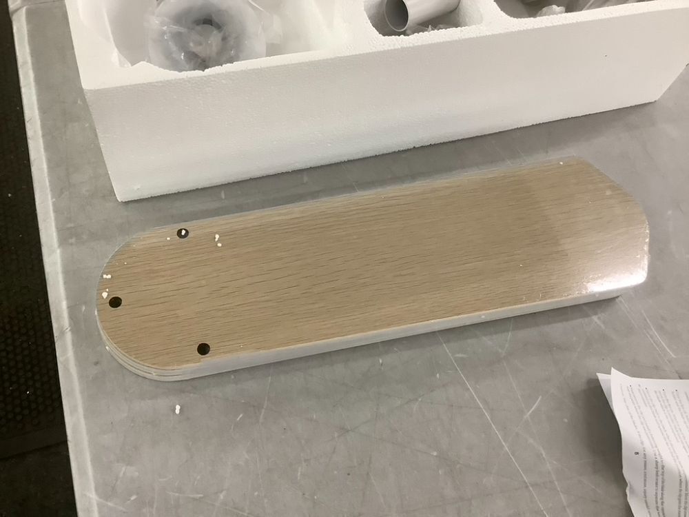 TWLITE 42" Indoor Ceiling Fan with Pull-Chain and Three LED Light Bulbs Base - Image 4 - Lot 681