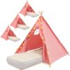 4 Pack Teepee Tents for Kids - Thumbnail 1