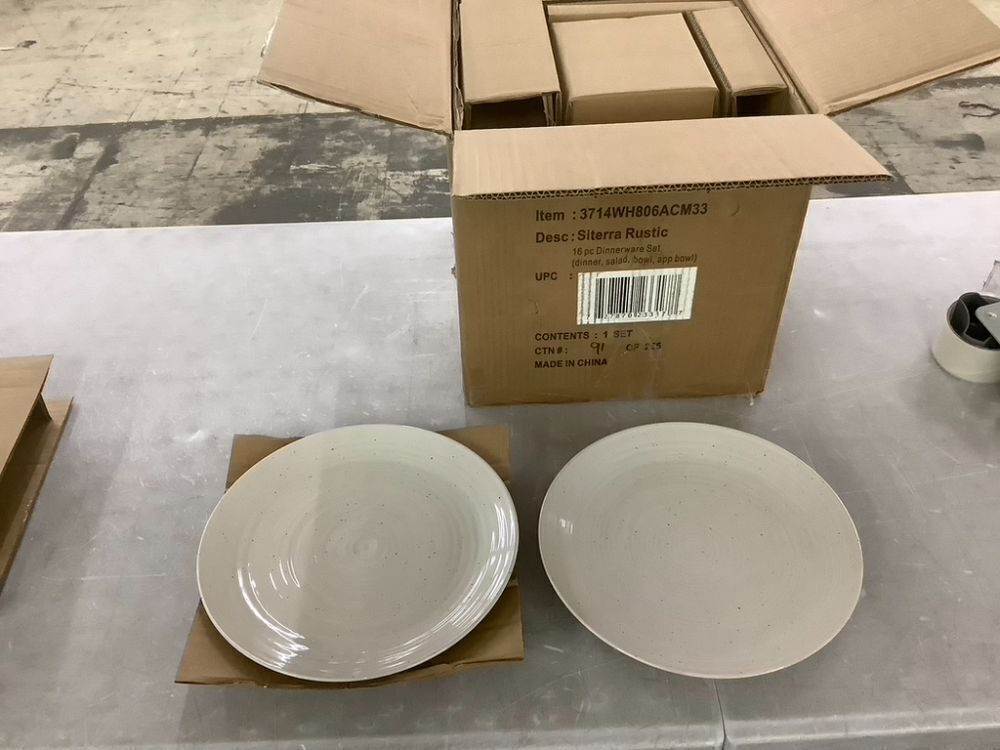 Sango Siterra 16-Piece Rustic White Stoneware Dinnerware Set - Image 2 - Lot 688