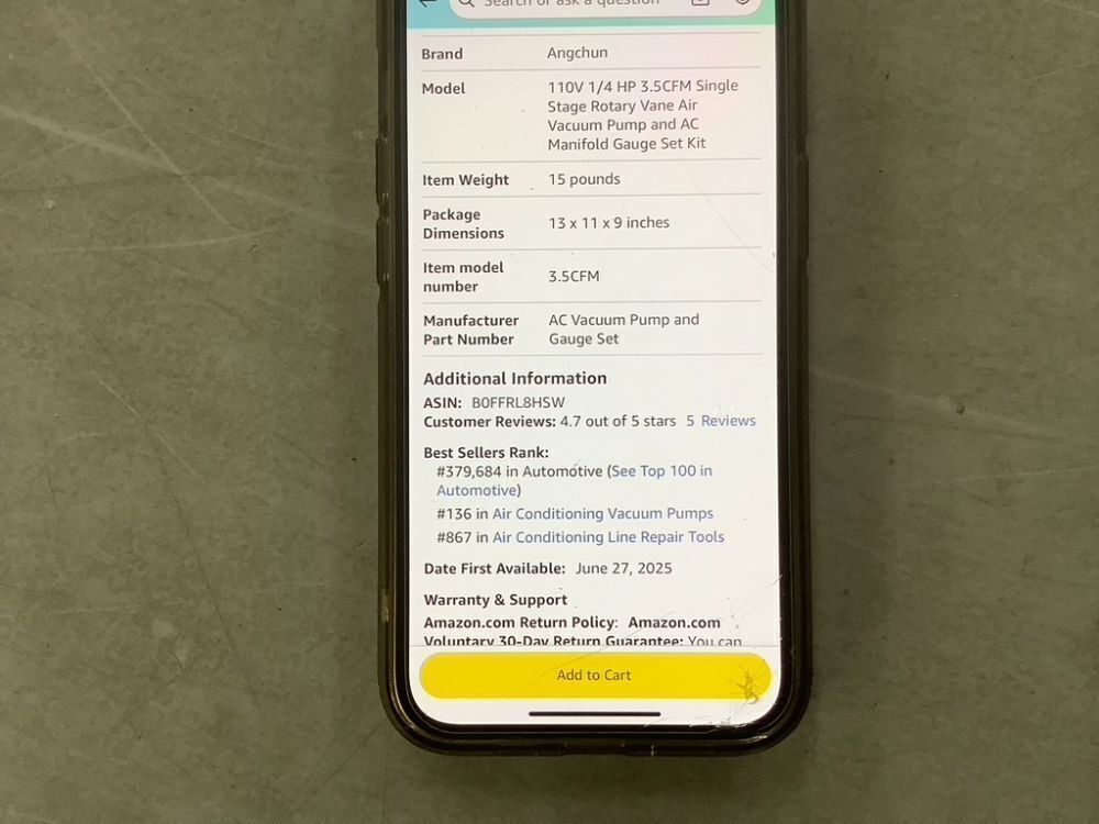 AC Vacuum Pump and Gauge Set - Image 6 - Lot 690