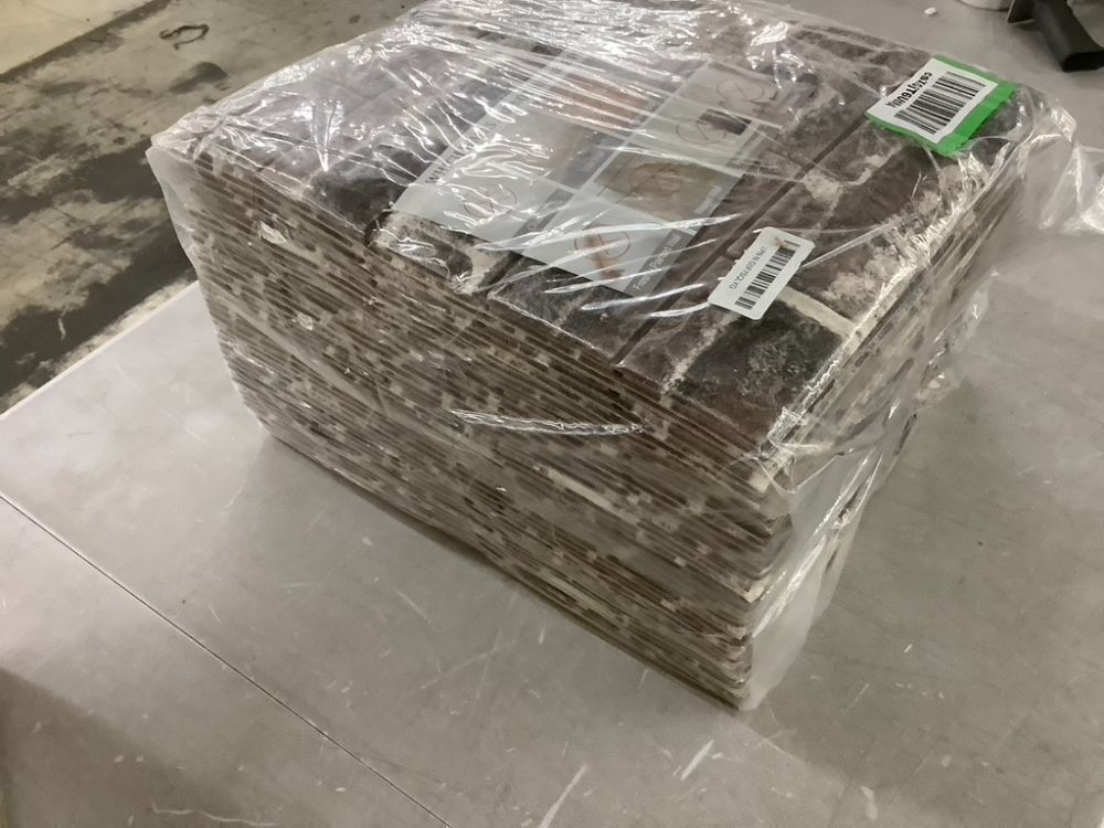 3D Peel and Stick Brick Wall Panels, 40 pc - Image 2 - Lot 691