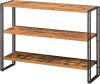 3 Tier Horizontal Industrial Book Shelf - Thumbnail 1