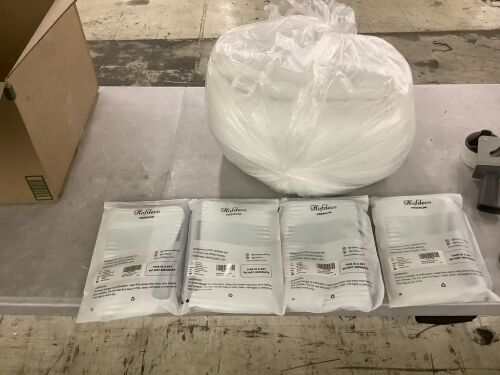 Lot of (4) Hofdeco Premium Coastal Hampton Style Lumbar Pillow Covers, 12" x 20", Blue Stripe & Pillows - Lot 697