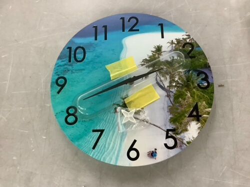 Coastal Beach Wall Clock - Lot 797