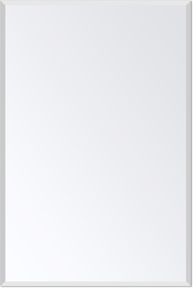 Ruomeng Rectangle Frameless Wall Mirror 16” x 24" Beveled Edge - Image 1 - Lot 787