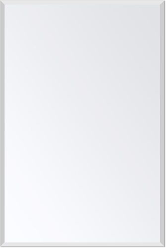 Ruomeng Rectangle Frameless Wall Mirror 16” x 24" Beveled Edge - Lot 787