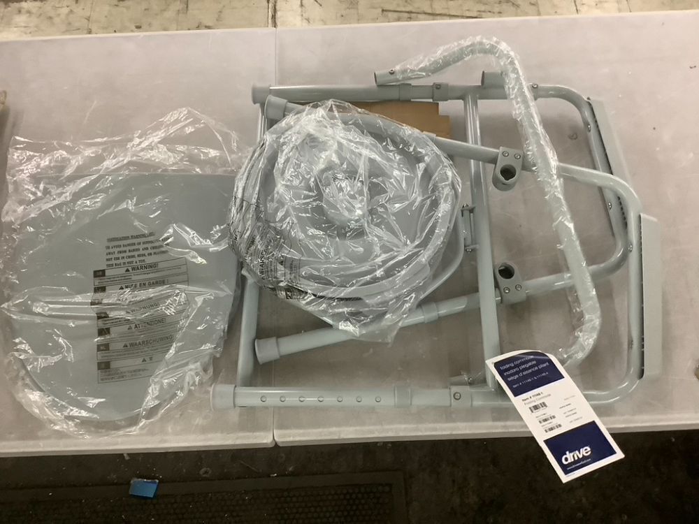 Drive Medical Folding Steel Bedside Commode Chair - Image 2 - Lot 788