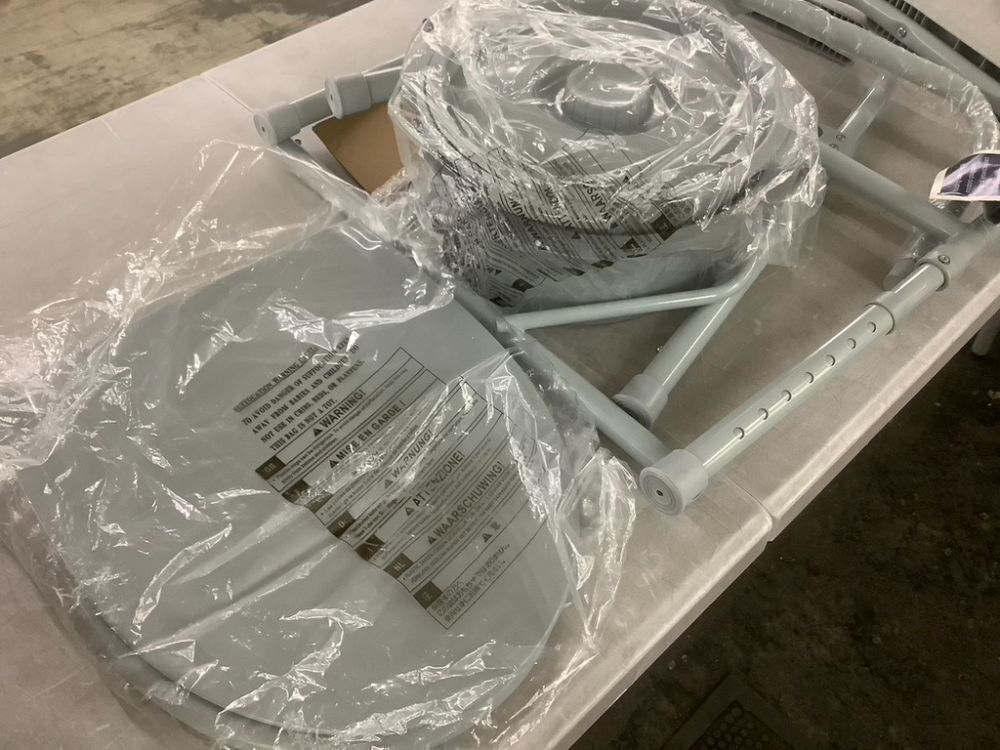 Drive Medical Folding Steel Bedside Commode Chair - Image 4 - Lot 788