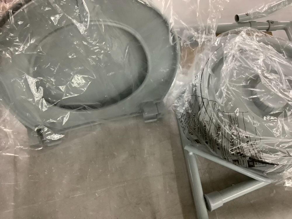 Drive Medical Folding Steel Bedside Commode Chair - Image 5 - Lot 788