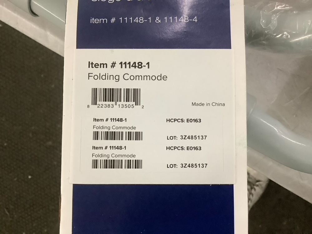 Drive Medical Folding Steel Bedside Commode Chair - Image 6 - Lot 788