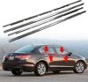 4Pcs Weatherstrip Window Moulding Trim Seal Belt Compatible with 2008-2012 Honda Accord - Thumbnail 1