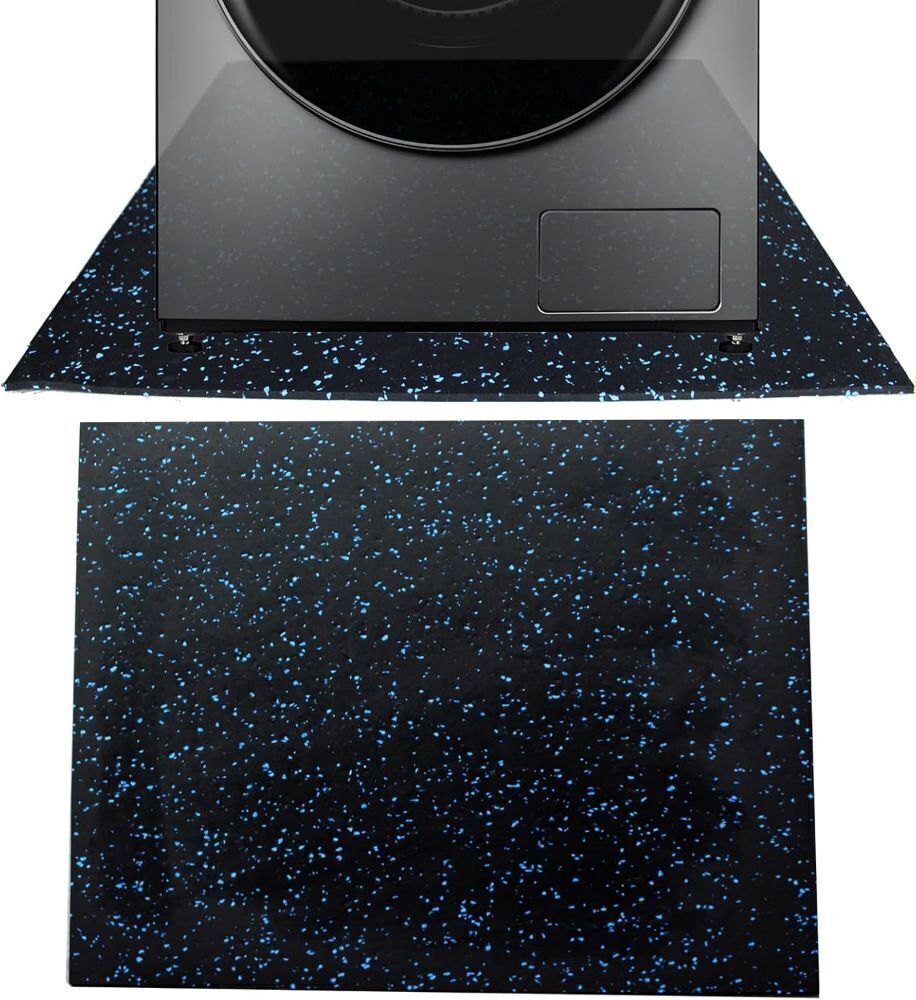 High-Density Rubber Washer Dryer Anti-Vibration Mat, 23.6 x 23.5 Inch - Image 1 - Lot 790