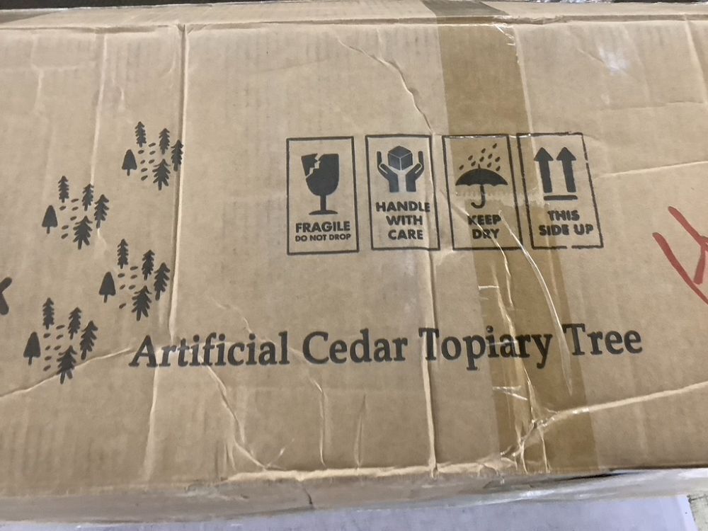 6' Artificial Cedar Tree - Needs Remounted in Pot - Image 5 - Lot 401