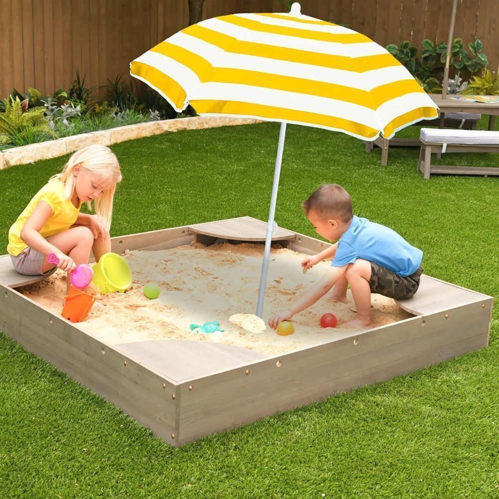 47" Portable Outdoor Water Table/Sandbox Umbrella - Image 1 - Lot 606