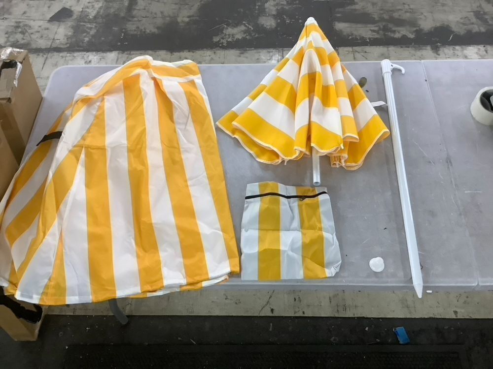 47" Portable Outdoor Water Table/Sandbox Umbrella - Image 2 - Lot 606