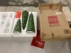 Set of 3 Pre-Lit Ceramic Tabletop Christmas Trees - Thumbnail 2