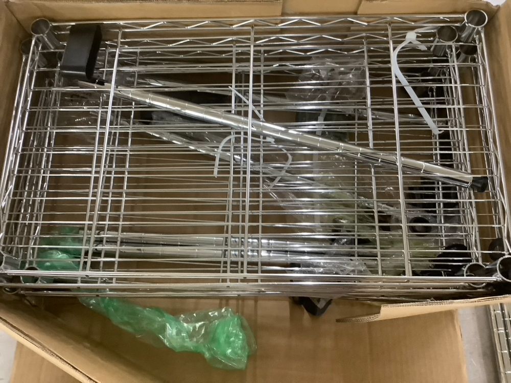 5 Tier Metal Storage Shelves, 13.7" D x 23.6" W x 62.4" H - Image 2 - Lot 405