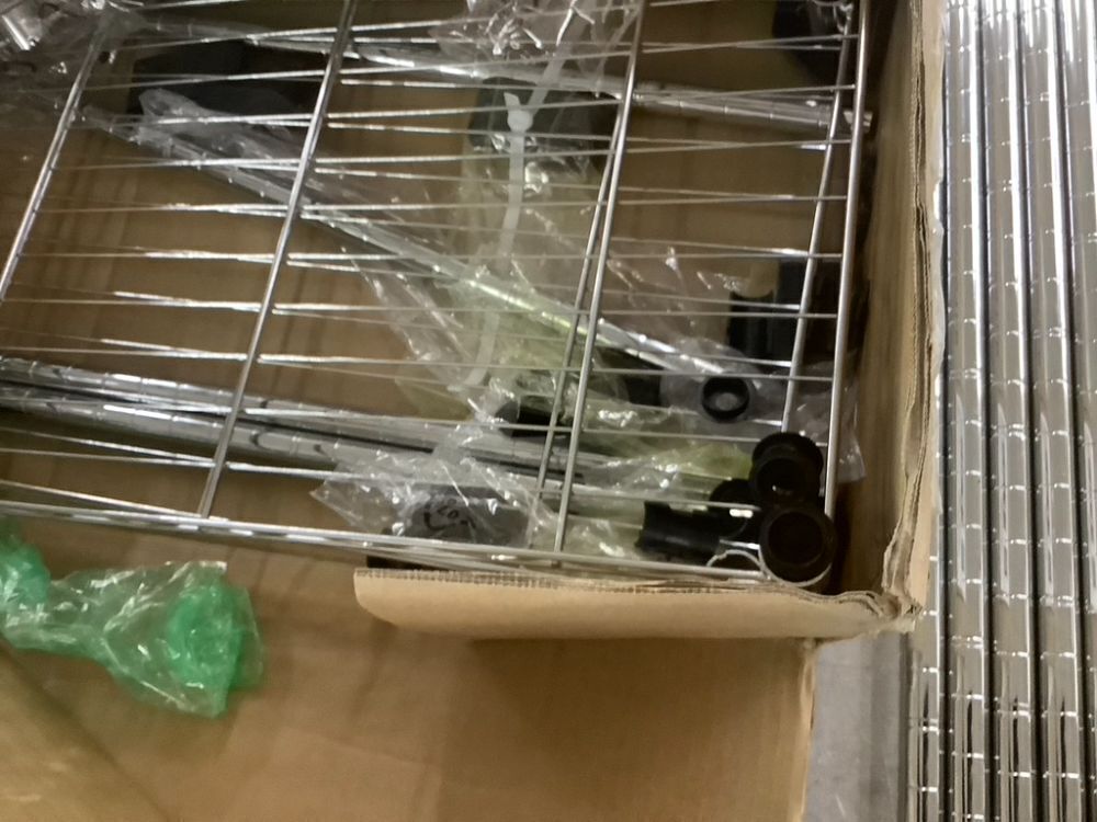 5 Tier Metal Storage Shelves, 13.7" D x 23.6" W x 62.4" H - Image 3 - Lot 405