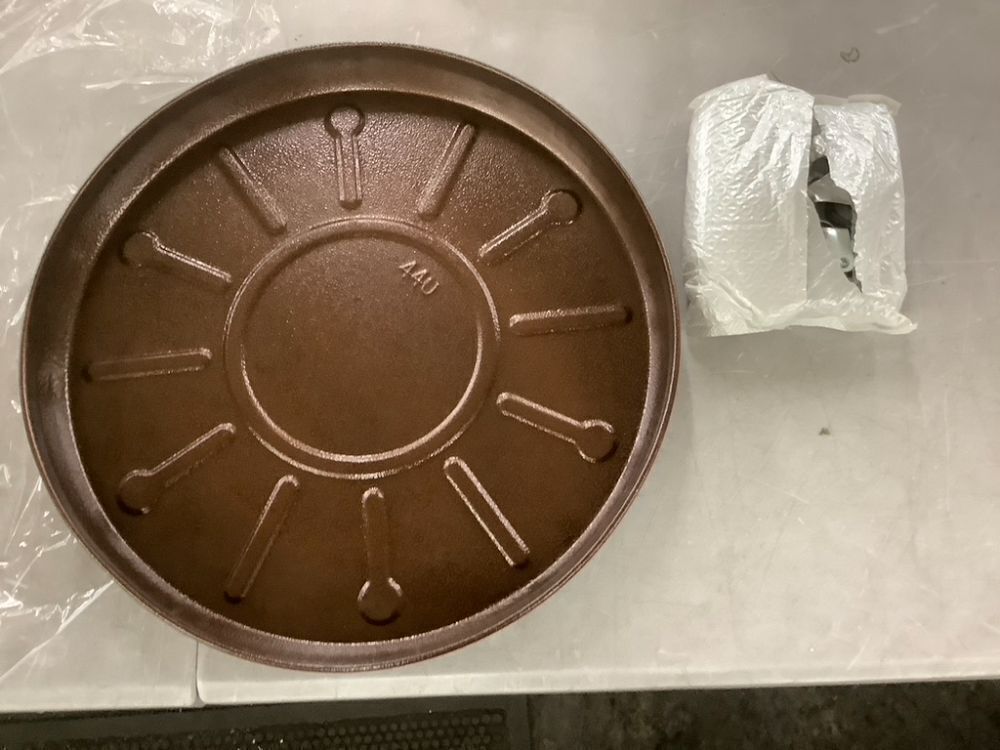 17" Heavy Duty Metal Plant Saucer with Wheels - Image 2 - Lot 410