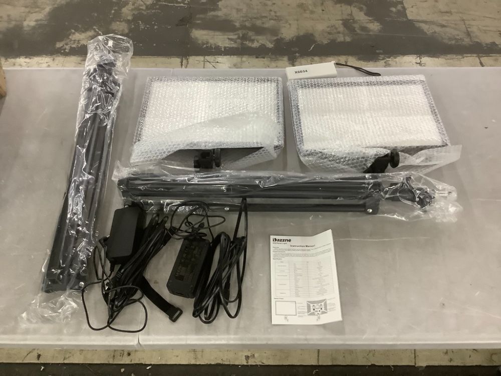 Dazzne D50 LED Video Light Panels 15.4", 45W 3000K-8000K Bi-Color Dimmable, 2 Pack - Image 2 - Lot 122