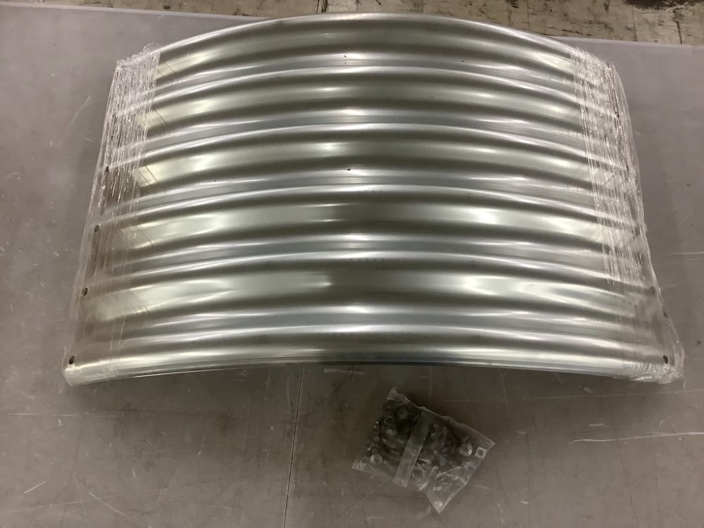 48" Round Galvanized Fire Pit Ring - Image 2 - Lot 225
