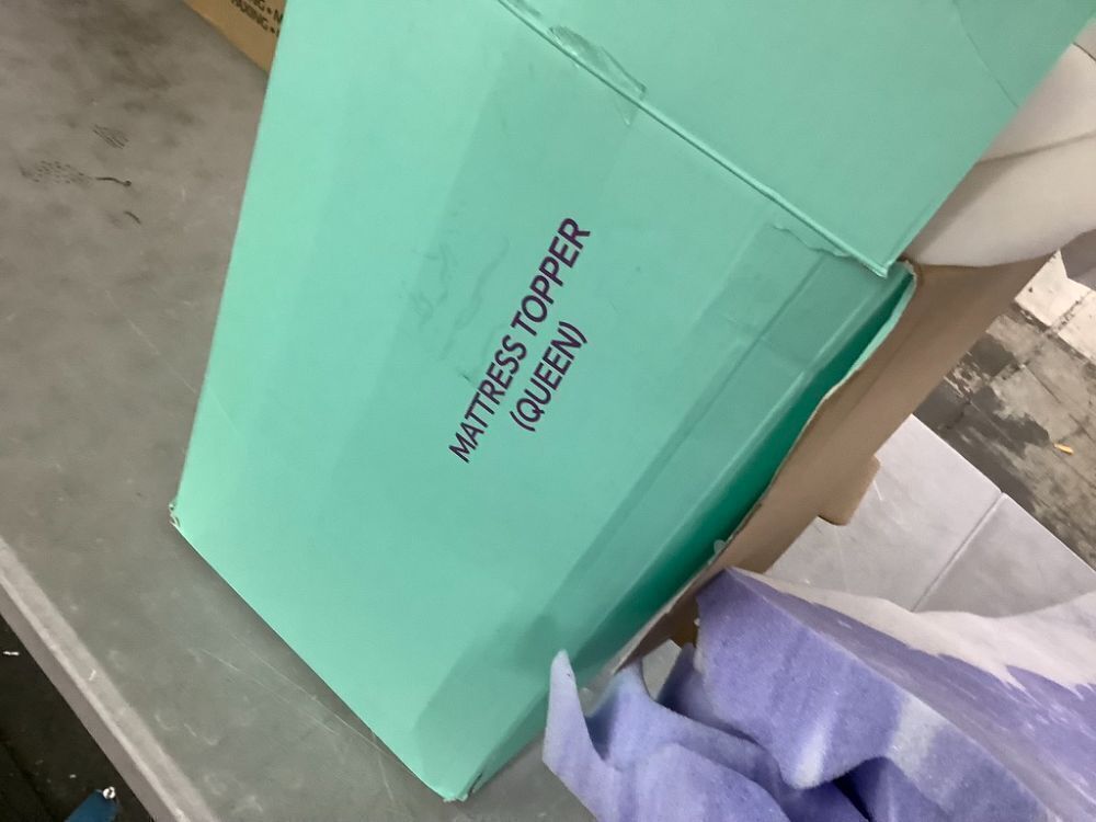 Queen Memory Foam Mattress Topper - Image 3 - Lot 425