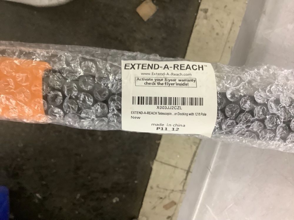 Extend-a-Reach Telescoping Boat Hook Pole for Docking, 12' Extension Pole - Image 5 - Lot 423