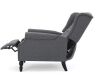 Noble House Charcoal Gray Tufted Back Fabric Recliner - Thumbnail 2