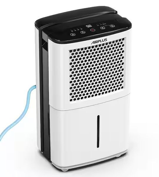 38 pt. 2000 sq. ft. Portable Dehumidifier in White with 8.03 pt. Bucket, Auto Defrost, Anionic Air Mode, 2-Fan Speeds - Image 1 - Lot 92JF