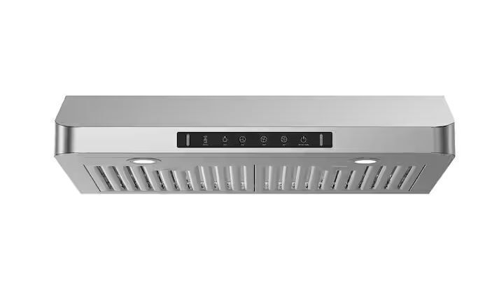 VIKIO 30 in. 900 CFM Ducted Under Cabinet Range Hood in Stainless Steel with 3 -Way Venting and Removable LED - Image 1 - Lot 95JF