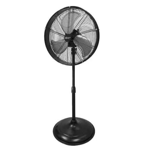 Commercial Electric 20 in. Oscillating Pedestal Fan with Adjustable Height in Black - Lot 96JF