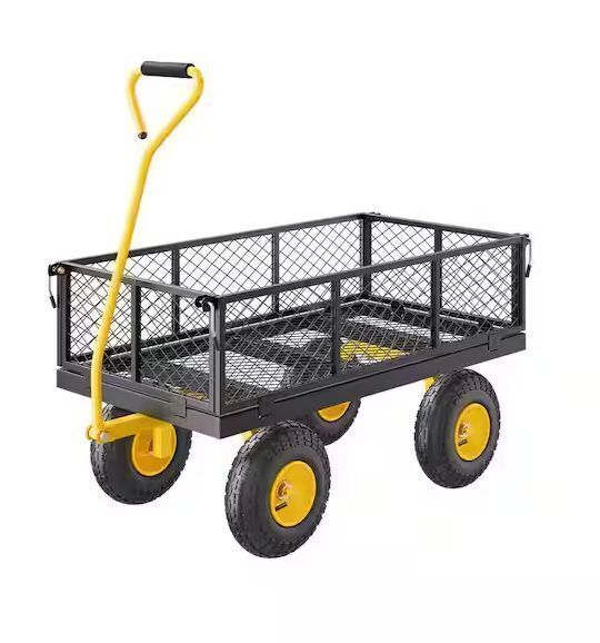 VEVOR 900 lbs. 3.45 cu. ft. Heavy Duty Steel Garden Cart - Image 1 - Lot 99JF