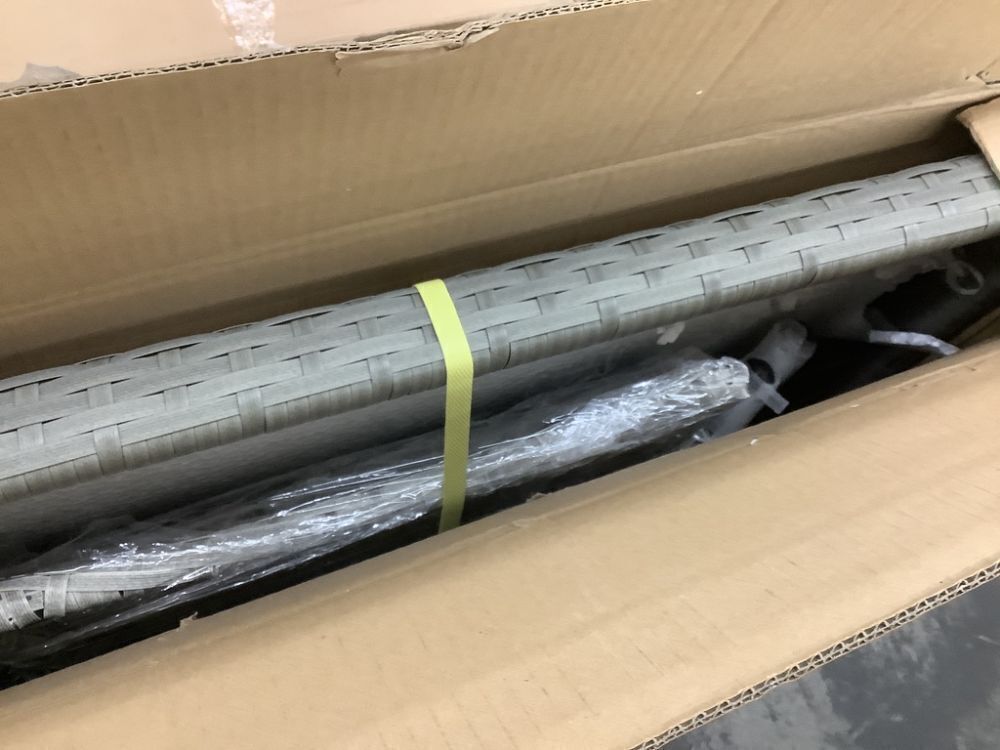 5-Piece Wicker Patio Dining Table Set w/ 4 Chairs - Image 7 - Lot 9