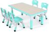 Adjustable Height Kids Table with 4 Chairs - Thumbnail 1