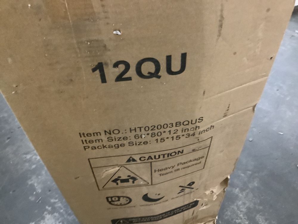 Qabefy Queen 12 Inch Memory Foam Hybrid Mattress - Image 3 - Lot 89JF