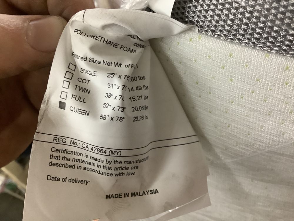 Inofia Queen Size Memory Foam Mattress - Image 5 - Lot 90JF