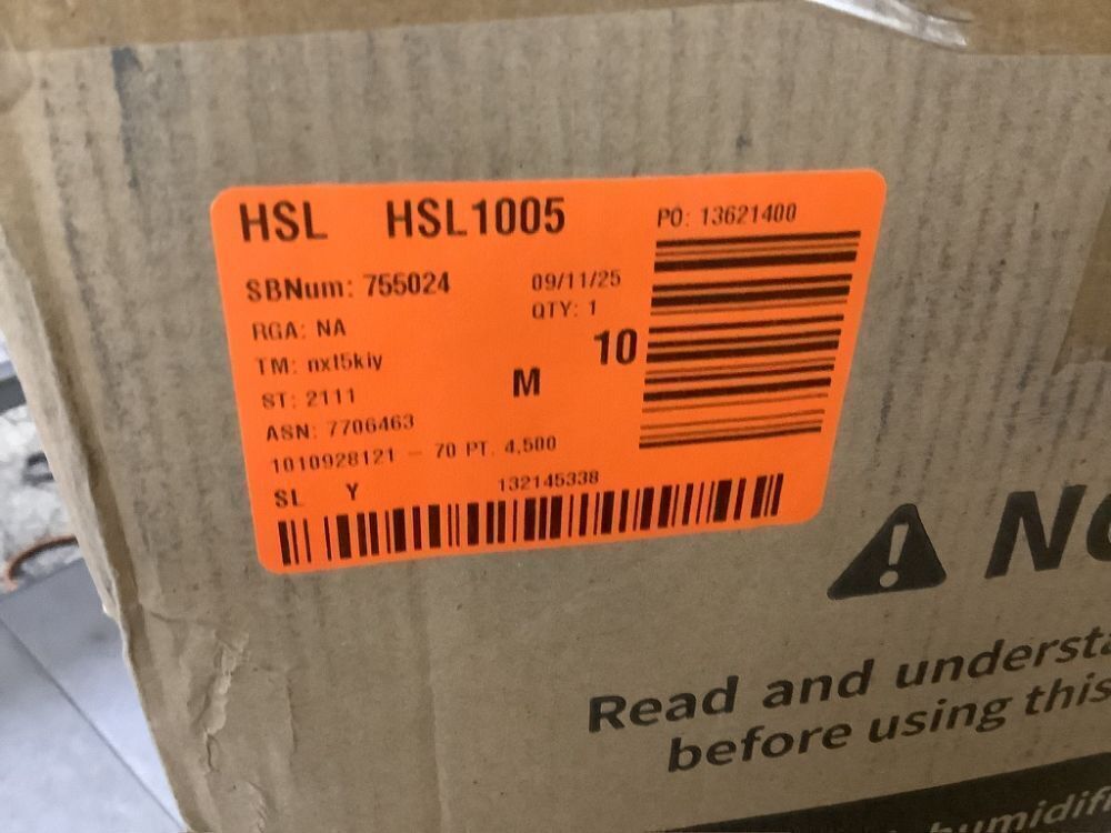 50 pt. 4,500 sq. ft. Dehumidifier in White with Drain Hose and Bucket, Auto Defrost, Low Noise - Image 4 - Lot 93JF