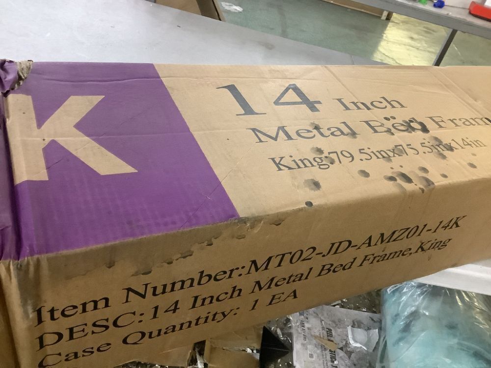 MAF 14" Metal Bed Frame, King - Image 4 - Lot 83JF