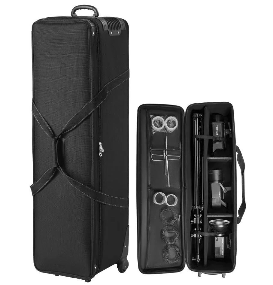 VEVOR Studio Equipment Trolley Case for Light Stands, Tripods, Telescopes, 51.57 x 14.37 x 14.96 in - Image 1 - Lot 74JF