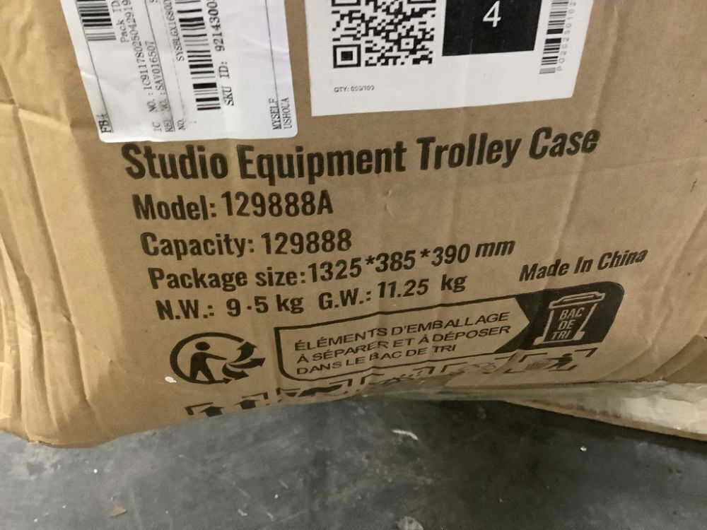 VEVOR Studio Equipment Trolley Case for Light Stands, Tripods, Telescopes, 51.57 x 14.37 x 14.96 in - Image 7 - Lot 74JF